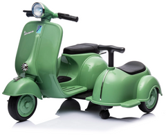 Moto électrique enfants LT958 Vespa avec petit side-car 6V lumières LED et son