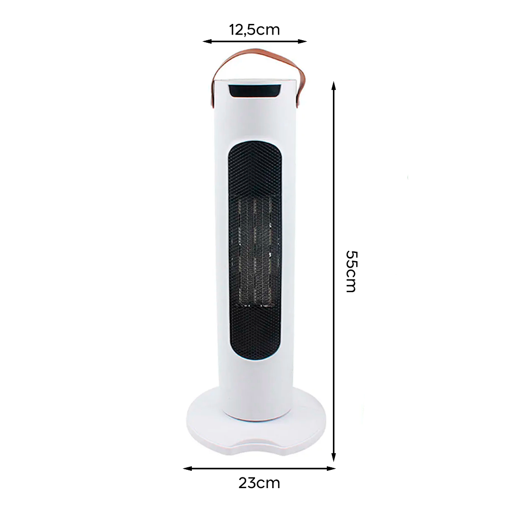 Chauffage électrique 2000W Colonne Affichage Digital Touche Tactile Télécommande