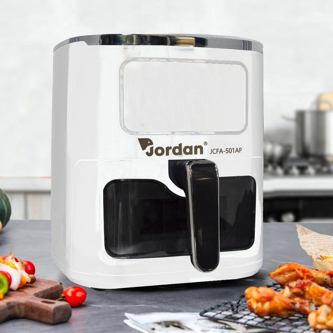 Friteuse à air 1600W JCFA-501AP Capacité 7,5 lt 200° avec verre transparent