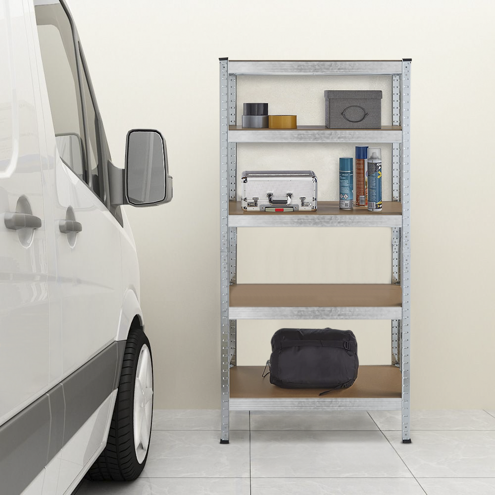 Étagère métallique 4 étagères Capacité 280kg H173x75x30cm Étagères ajustables