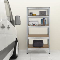 Étagère métallique 4 étagères Capacité 280kg H173x75x30cm Étagères ajustables