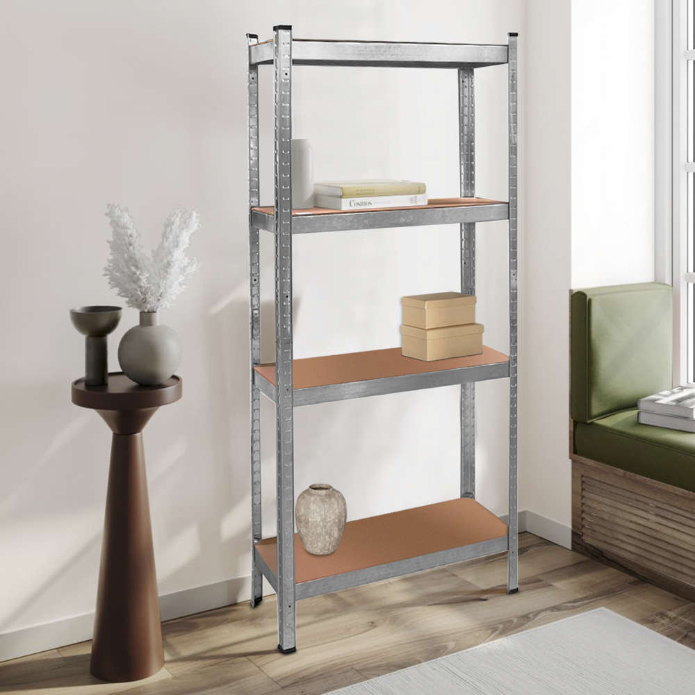 Étagère métallique 4 étagères Capacité 280kg H173x75x30cm Étagères ajustables
