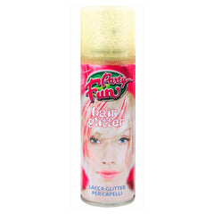 Laque brillante temporaire pour cheveux 125 ml - Paillettes de couleurs vives