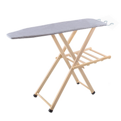 Table à repasser en bois LADY pliable avec support pour chaudière 79x35x121cm