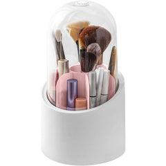 Organisateur pinceaux et maquillage avec base rotative à 360° et 7 compartiments