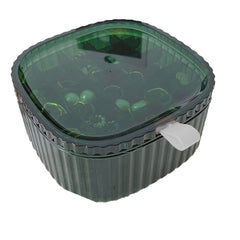 Boîte en plastique transparente pour organisateur de bijoux avec compartiments