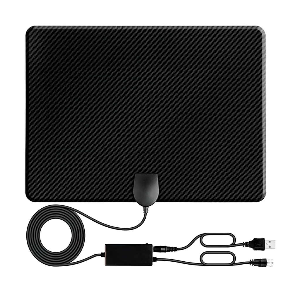 Antenne TV numérique intérieure 1080p Full HD avec amplificateur de signal