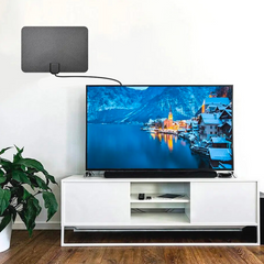Antenne TV numérique intérieure 1080p Full HD avec amplificateur de signal