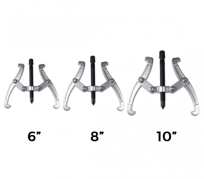 Lot de 3 extracteurs de roulements à 2 pinces (150 - 200 - 250 mm)