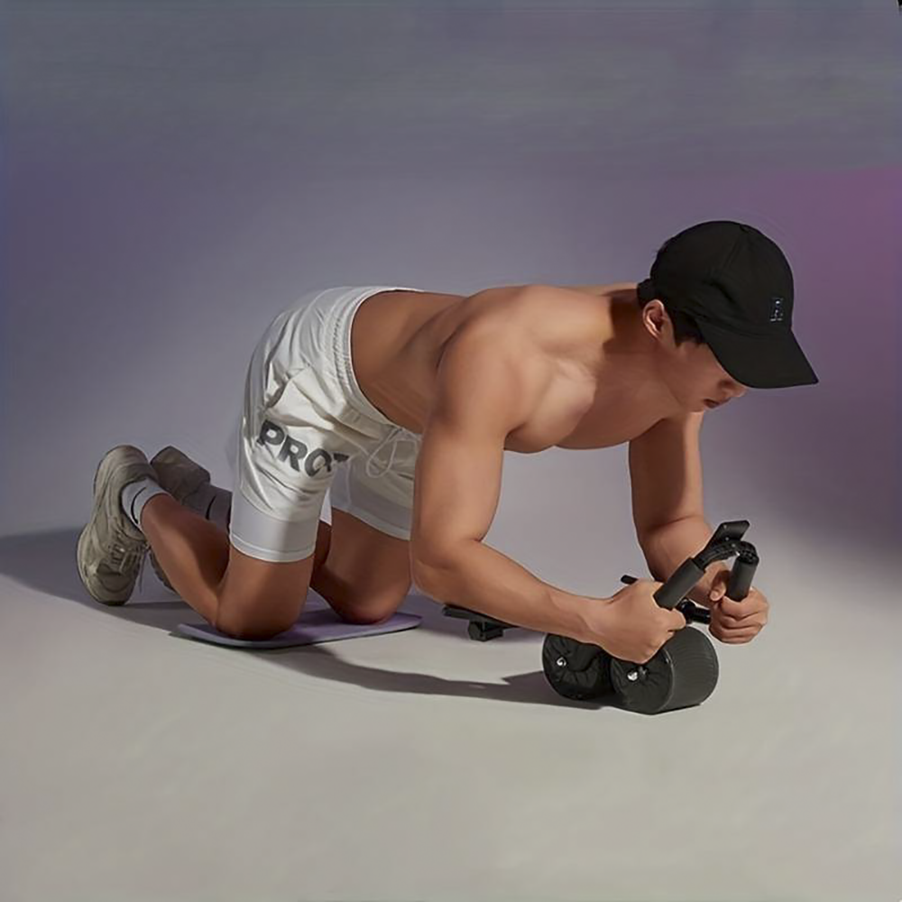 Rouleau Automatique pour Exercices Abdominaux AB Roller avec Retour Automatique