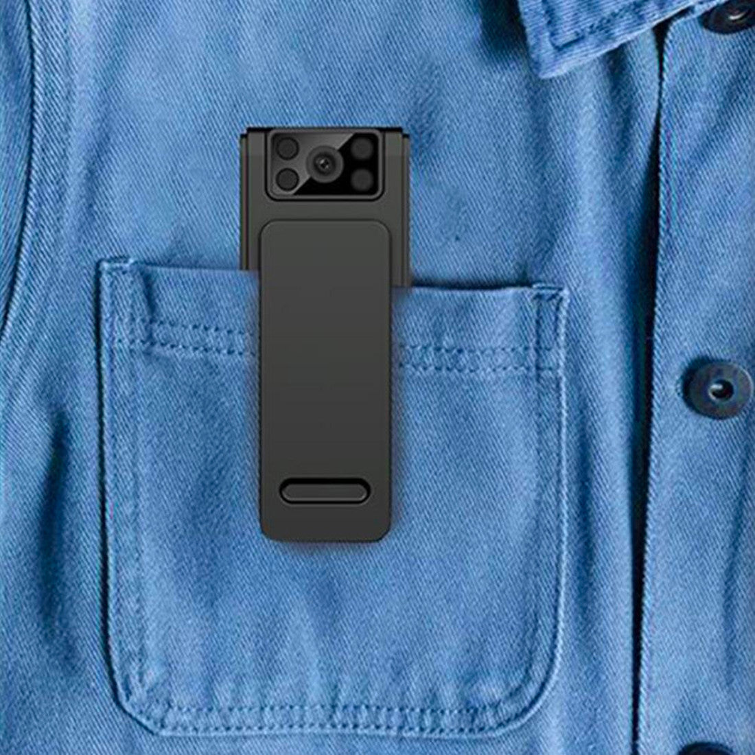 Mini caméra vidéo sans fil portable 1080HD avec vision nocturne, clip et aimant