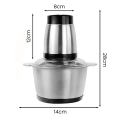 Hachoir à viande et légumes multifonction 400W bol 3L hacher mélanger