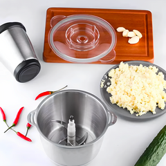 Hachoir à viande et légumes multifonction 400W bol 3L hacher mélanger