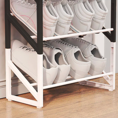 Étagère à chaussures en plastique multifonctionnelle à 3 niveaux