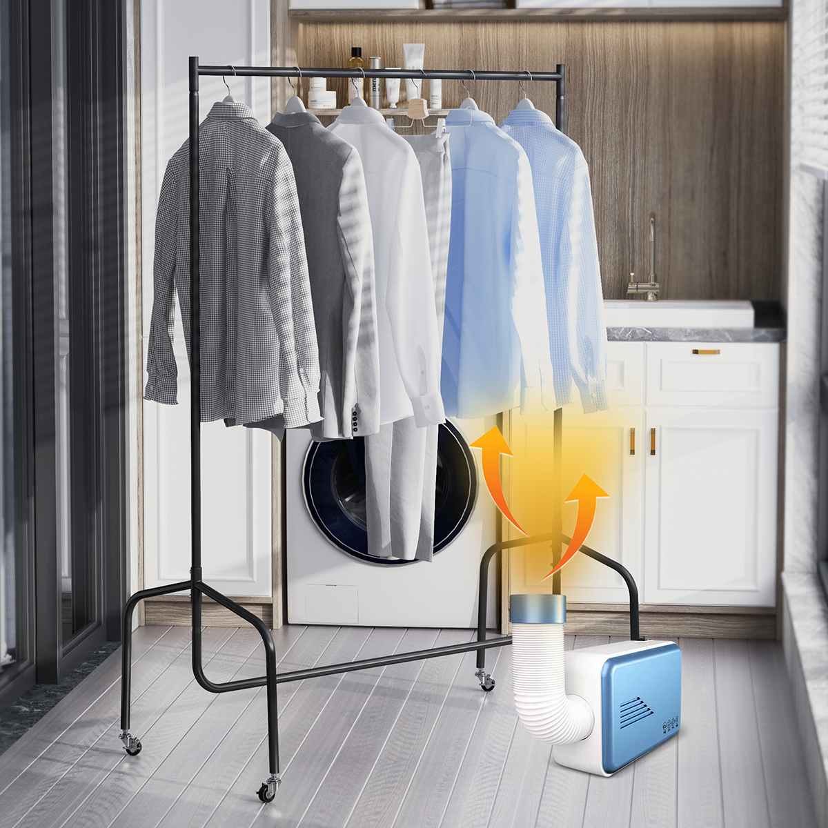 Sèche-linge électrique portable 600W 518105 Sèche-linge multifonction