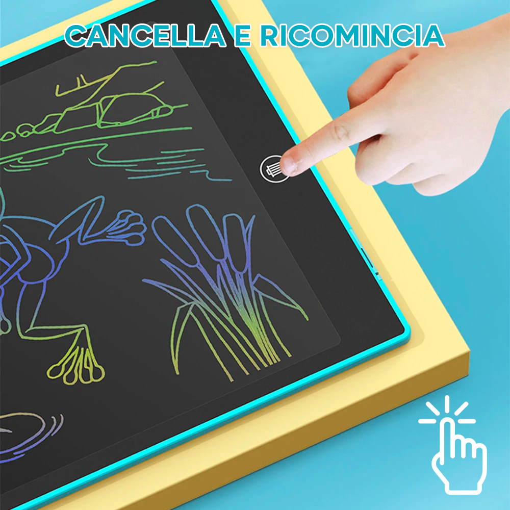 Tablette d'écriture effaçable avec écran LCD de 12" pour enfants