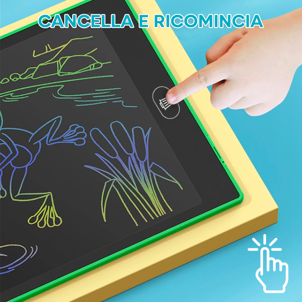 Tablette d'écriture effaçable avec écran LCD de 12" pour enfants