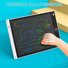 Tablette d'écriture effaçable avec écran LCD de 12" pour enfants