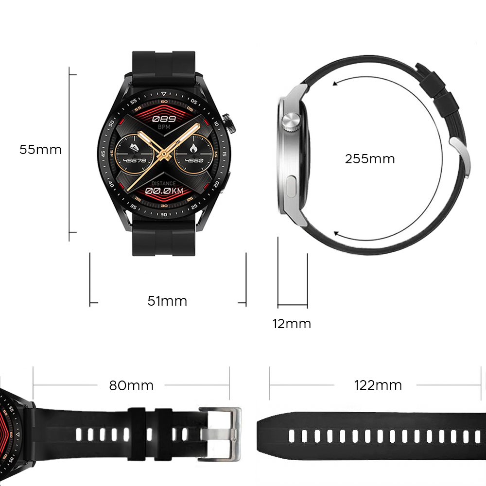 Smartwatch Sport Fitness HW23 PRO écran rond 1,54" Bluetooth IOS Android