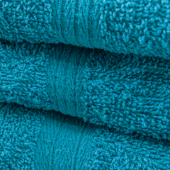 Ensemble 3 Serviettes Bain en Éponge Visage les Invités et Douche en Tons Unis