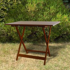 Table de jardin en bois Formica 60x90 F2069 CERISIER Pliable Gain de Place