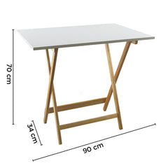 Table de jardin en bois Formica 60x90 F2147 OLMO pliante pour gagner de la place