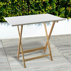 Table de jardin en bois Formica 60x90 F2147 OLMO pliante pour gagner de la place