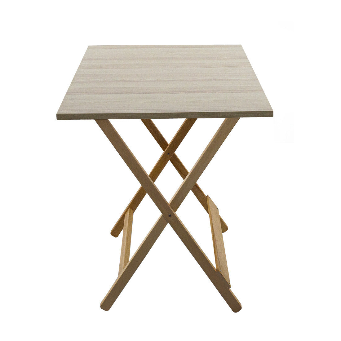 Table jardin en bois de hêtre Formica 60x90 F2069 GRIS Pliable pour l'extérieur