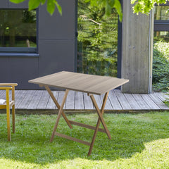 Table de jardin en bois de hêtre Formica 60x90 F2166 Chêne Pliable