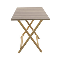 Table de jardin en bois de hêtre Formica 60x90 F2166 Chêne Pliable