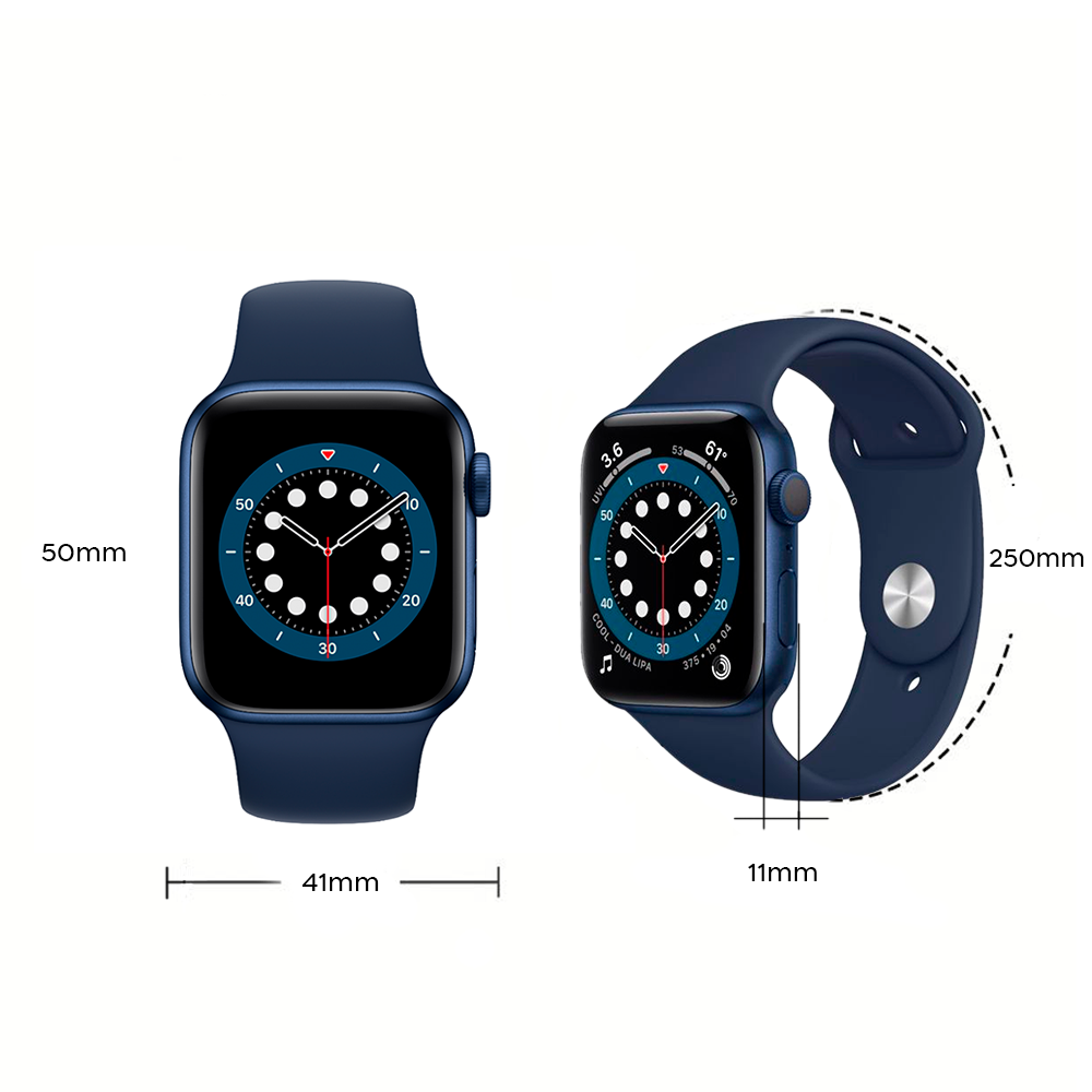 Smartwatch Promax Big Series 9 silicone avec écran de 2,1" messages applications