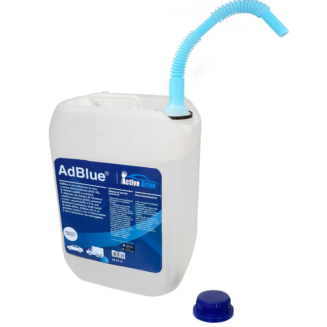 AdBlue 30 litres Euro 4-5-6 Additif gaz d'échappement moteurs diesel Made Italy