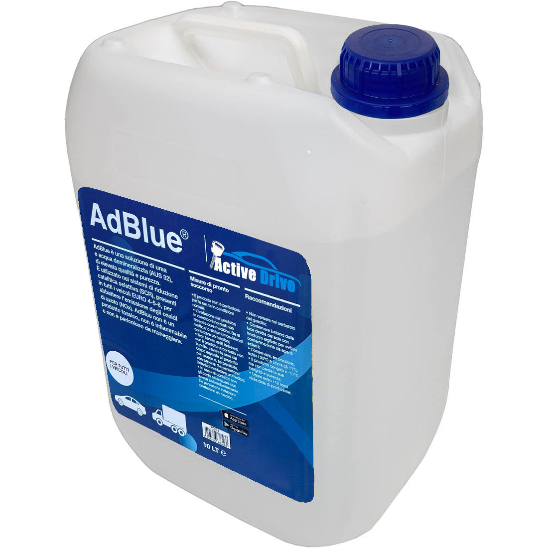 AdBlue 30 litres Euro 4-5-6 Additif gaz d'échappement moteurs diesel Made Italy