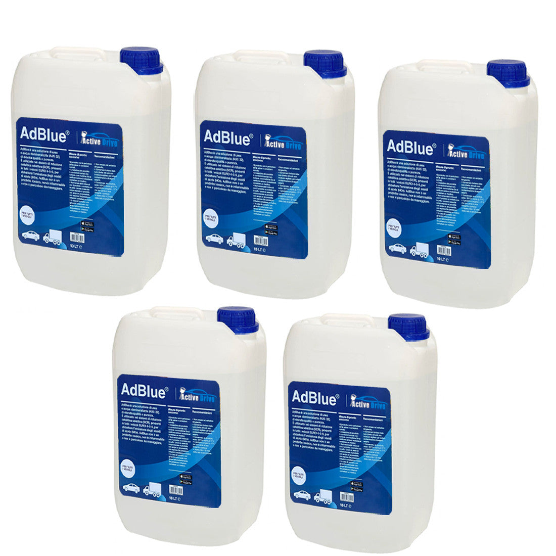 AdBlue 50lt Euro 4-5-6 Additif gaz d'échappement pour moteurs diesel Made Italy