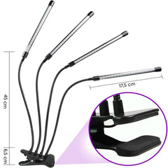 Lampe LED Culture pour Plantes Éclairage Intérieur 4 Bandes LED Alimentation USB
