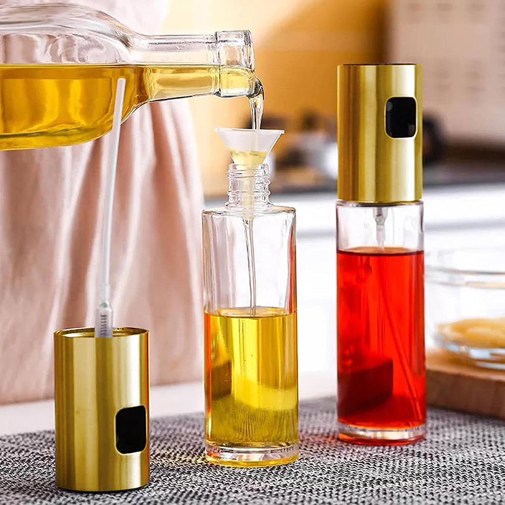 Distributeur d'huile spray nébuliseur de 100 ml en verre pour la friteuse à air