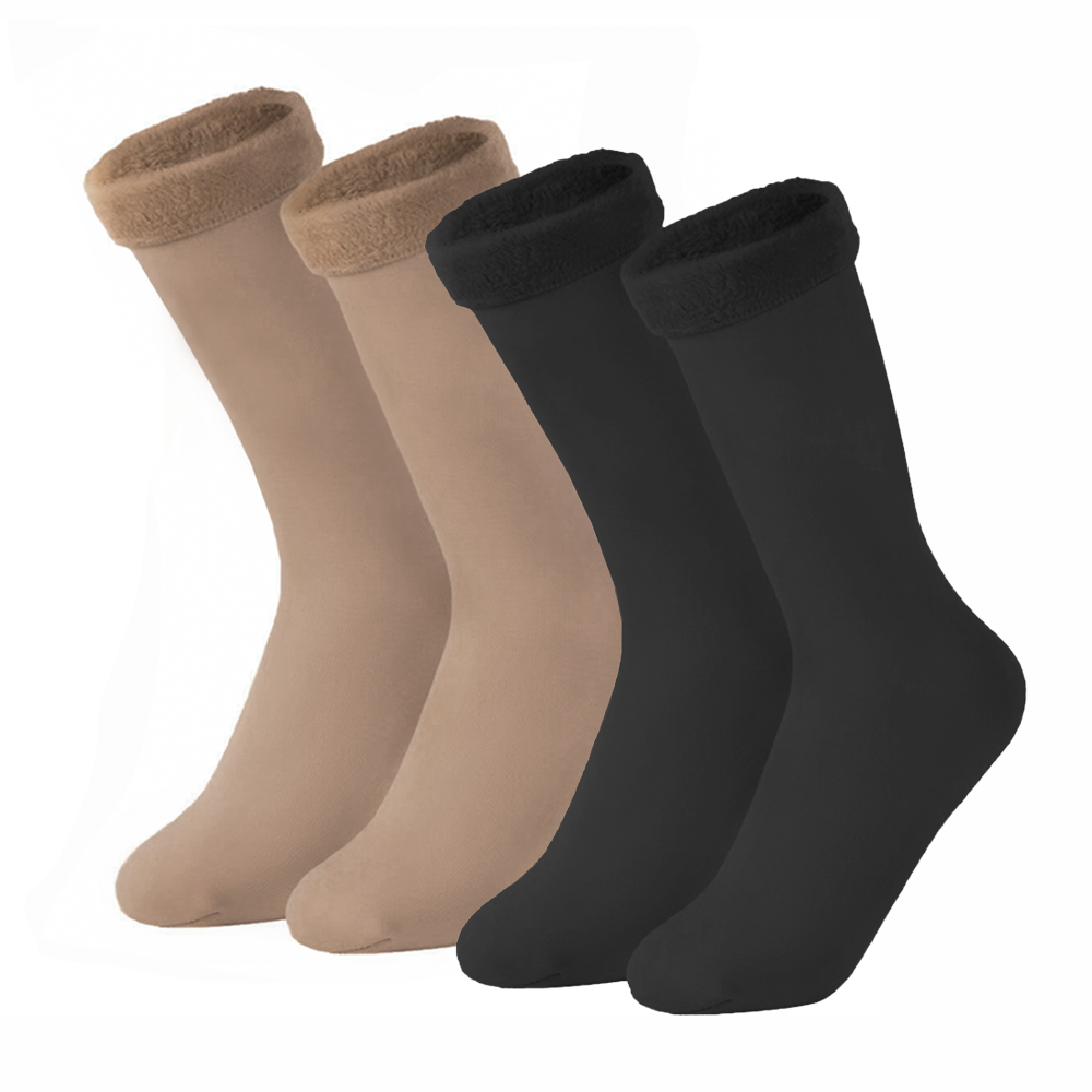 Ensemble chaussettes thermiques hivernales mollets unisexe chaudes taille unique