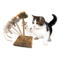 Jouet + grattoir pour chat avec la souris (30 x 30 x 35 cm)