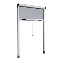 Moustiquaire enroulable 120x170 cm Kit pour Fenêtre et Cadre en Aluminium