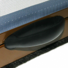 Moustiquaire enroulable 140x170 cm Kit pour Fenêtre et Cadre en Aluminium