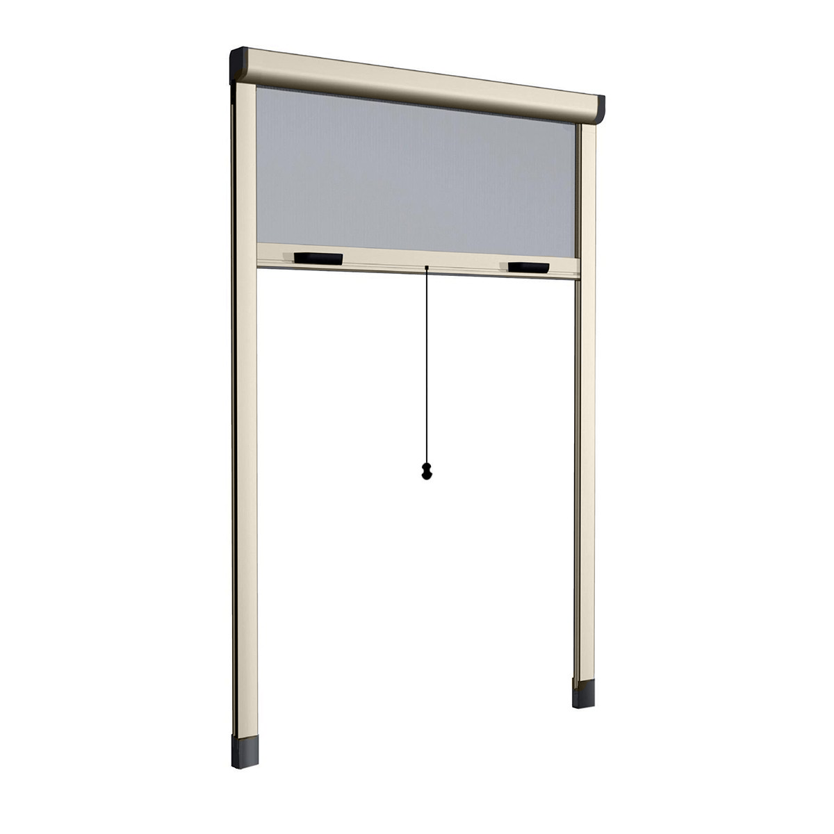 Moustiquaire enroulable 140x170 cm Kit pour Fenêtre et Cadre en Aluminium