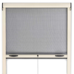 Moustiquaire enroulable 140x170 cm Kit pour Fenêtre et Cadre en Aluminium