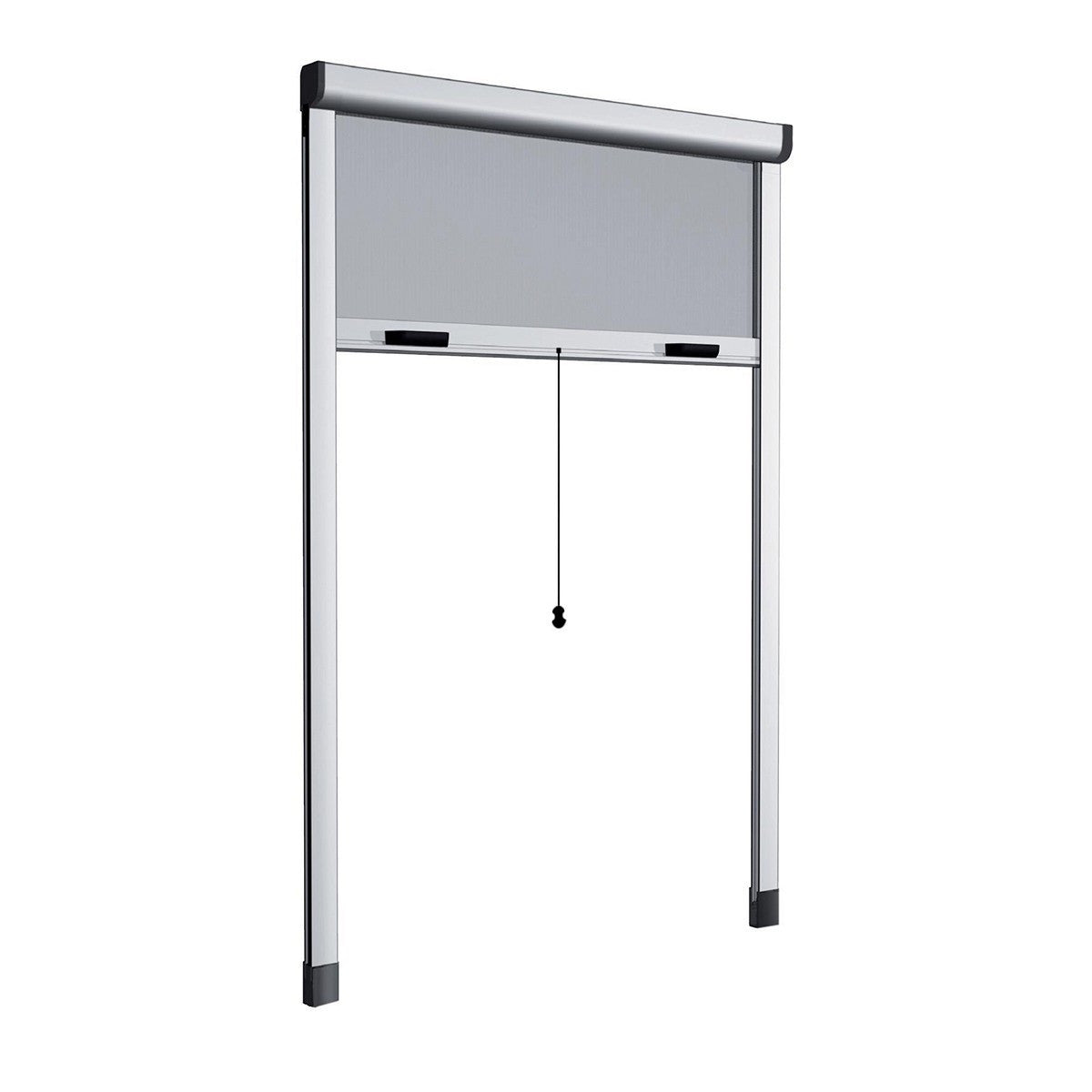Moustiquaire Enroulable 160X170 Kit Réductible Fenêtre avec Cadre en Aluminium