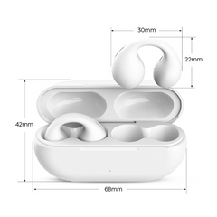 Écouteurs Bluetooth sans fil Rechargeables Conduction Osseuse Pince d'Oreille