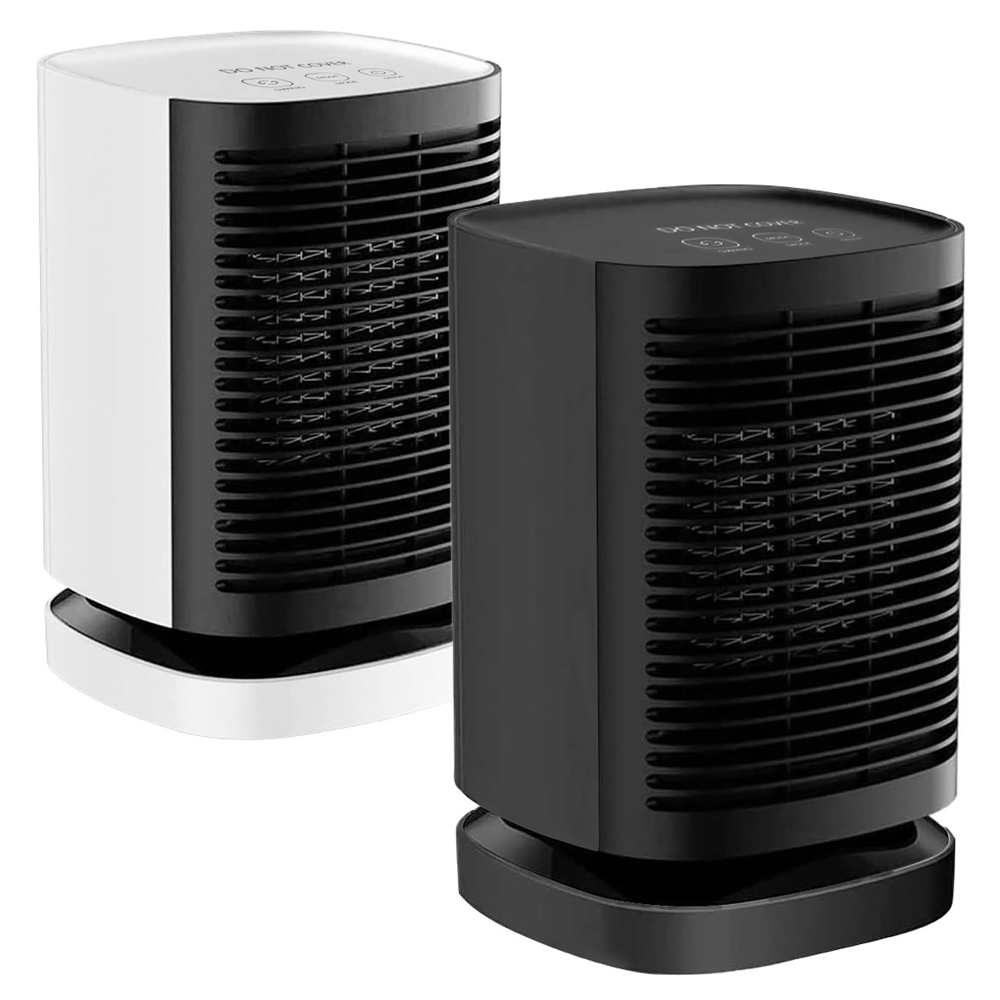 Mini Chauffage Électrique Portable 950W Bureau Ventilateur Chauffant Oscillant