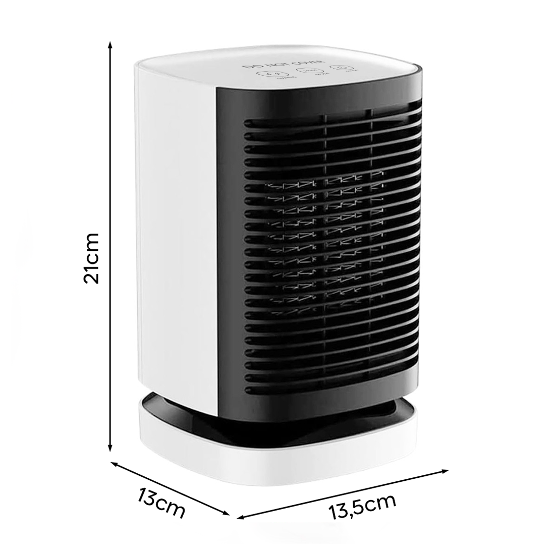 Mini Chauffage Électrique Portable 950W Bureau Ventilateur Chauffant Oscillant
