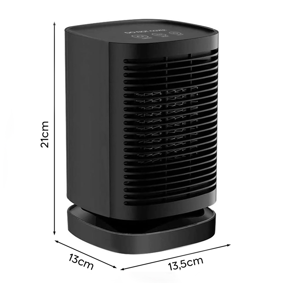 Mini Chauffage Électrique Portable 950W Bureau Ventilateur Chauffant Oscillant