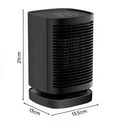 Mini Chauffage Électrique Portable 950W Bureau Ventilateur Chauffant Oscillant
