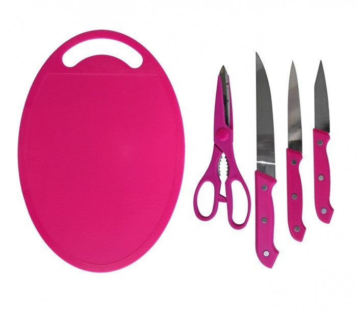 Set 5 pièces (couteaux + ciseaux + hachage) - ustensiles de cuisine