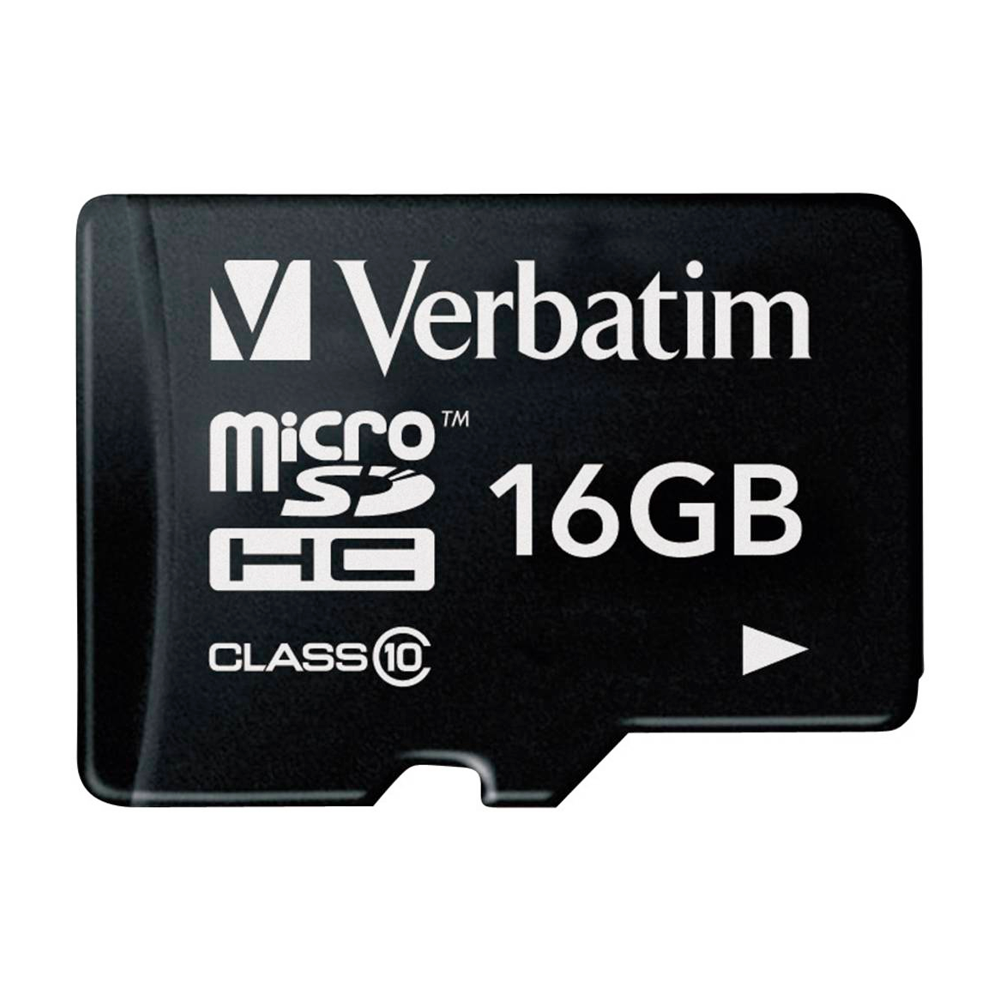 Carte mémoire micro SD VERBATIM MicroSDHC Classe 10 Capacité 16 Go